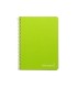 Cuaderno espiral liderpapel cuarto witty tapa dura 80h 75gr cuadro 4mm con margen color verde