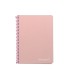 Cuaderno espiral liderpapel cuarto witty tapa dura 80h 75gr cuadro 4mm con margen color rosa