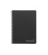 Cuaderno espiral liderpapel cuarto witty tapa dura 80h 75gr cuadro 4mm con margen color negro