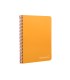 Cuaderno espiral liderpapel cuarto witty tapa dura 80h 75gr cuadro 4mm con margen color naranja