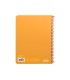 Cuaderno espiral liderpapel cuarto witty tapa dura 80h 75gr cuadro 4mm con margen color naranja