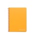 Cuaderno espiral liderpapel cuarto witty tapa dura 80h 75gr cuadro 4mm con margen color naranja