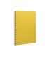 Cuaderno espiral liderpapel cuarto witty tapa dura 80h 75gr cuadro 4mm con margen color amarillo