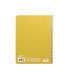 Cuaderno espiral liderpapel cuarto witty tapa dura 80h 75gr cuadro 4mm con margen color amarillo