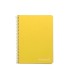 Cuaderno espiral liderpapel cuarto witty tapa dura 80h 75gr cuadro 4mm con margen color amarillo