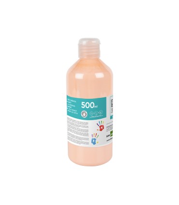 Pintura dedos liderpapel botella de 500 ml carne