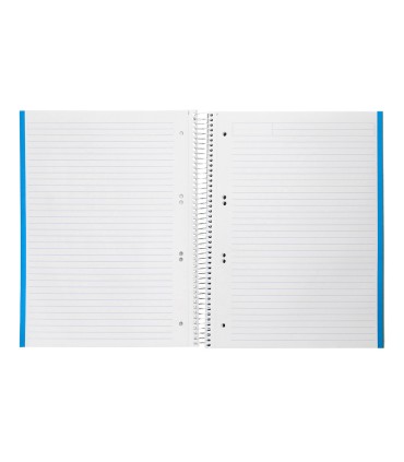 Cuaderno espiral liderpapel a5 micro jolly tapa forrada 140h 75 gr horizontal 5 bandas6 taladros colores surtidos