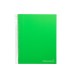 Cuaderno espiral liderpapel a4 micro jolly tapa forrada 140h 75 gr cuadro 5mm 5 bandas 4 taladros color verde