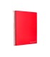 Cuaderno espiral liderpapel a4 micro jolly tapa forrada 140h 75 gr cuadro 5mm 5 bandas 4 taladros color rojo