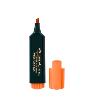 Rotulador faber fluorescente 48 15 naranja