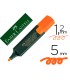 Rotulador faber fluorescente 48 15 naranja