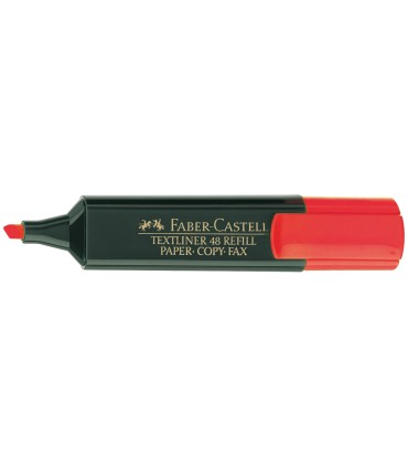 Rotulador faber fluorescente 48 21 rojo