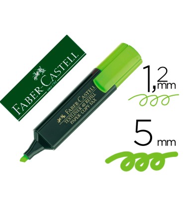 Rotulador faber fluorescente 48 63 verde