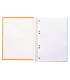 Cuaderno espiral liderpapel a5 micro crafty tapa forrada 120h 90 gr cuadro 5mm 5 bandas6 taladros color naranja