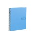 Cuaderno espiral liderpapel a5 micro crafty tapa forrada 120h 90 gr cuadro 5mm 5 bandas6 taladros color celeste