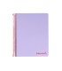 Cuaderno espiral liderpapel a5 micro wonder tapa plastico 120h 90g cuadro 5mm 5 bandas 6 taladros color violeta