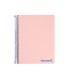 Cuaderno espiral liderpapel a5 micro wonder tapa plastico 120h 90g cuadro 5mm 5 bandas 6 taladros color rosa