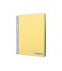 Cuaderno espiral liderpapel a5 micro wonder tapa plastico 120h 90g cuadro 5mm 5 bandas 6 taladros color amarillo