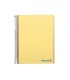 Cuaderno espiral liderpapel a5 micro wonder tapa plastico 120h 90g cuadro 5mm 5 bandas 6 taladros color amarillo