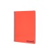 Cuaderno espiral liderpapel a4 wonder tapa plastico 80h 90gr cuadro 4mm con margen color rojo