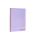 Cuaderno espiral liderpapel a4 wonder tapa plastico 80h 90gr cuadro 4mm con margen color violeta