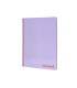 Cuaderno espiral liderpapel a4 wonder tapa plastico 80h 90gr cuadro 4mm con margen color violeta