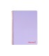 Cuaderno espiral liderpapel a4 wonder tapa plastico 80h 90gr cuadro 4mm con margen color violeta