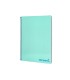 Cuaderno espiral liderpapel a4 wonder tapa plastico 80h 90gr cuadro 4mm con margen color verde