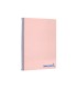 Cuaderno espiral liderpapel a4 wonder tapa plastico 80h 90gr cuadro 4mm con margen color rosa