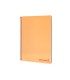 Cuaderno espiral liderpapel a4 wonder tapa plastico 80h 90gr cuadro 4mm con margen color naranja