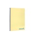 Cuaderno espiral liderpapel a4 wonder tapa plastico 80h 90gr cuadro 4mm con margen color amarillo