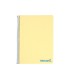 Cuaderno espiral liderpapel a4 wonder tapa plastico 80h 90gr cuadro 4mm con margen color amarillo