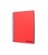 Cuaderno espiral liderpapel a4 micro wonder tapa plastico 120h 90 gr cuadro 5 mm 5 bandas 4 taladros color rojo