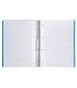 Cuaderno espiral liderpapel a4 micro wonder tapa plastico 120h 90 gr cuadro 5 mm 5 banda4 taladros color azul marino