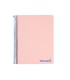 Cuaderno espiral liderpapel a4 micro wonder tapa plastico 120h 90 gr cuadro 5 mm 5 bandas 4 taladros color rosa