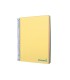 Cuaderno espiral liderpapel a4 micro wonder tapa plastico 120h 90 gr cuadro 5 mm 5 banda4 taladros color amarillo