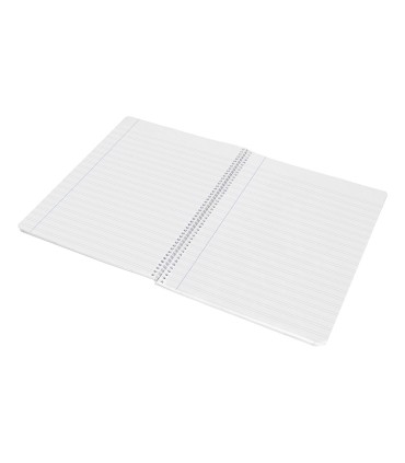 Cuaderno espiral liderpapel a4 wonder tapa plastico 80h 90gr pauta ancha 35mm con margen colores surtidos