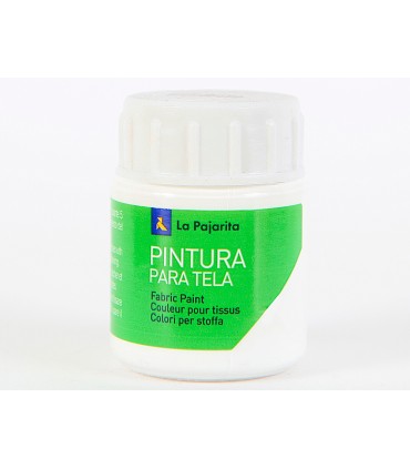 Pintura para tela la pajarita blanco 25 ml