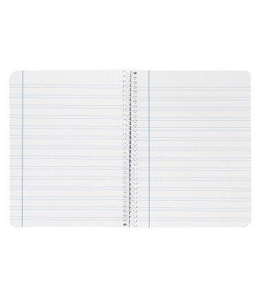 Cuaderno espiral liderpapel cuarto smart tapa blanda 80h 60gr rayado montessori 5mm colores surtidos