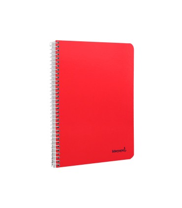 Cuaderno espiral liderpapel cuarto smart tapa blanda 80h 60gr rayado montessori 5mm colores surtidos