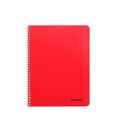 Cuaderno espiral liderpapel cuarto smart tapa blanda 80h 60gr rayado montessori 5mm colores surtidos