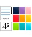 Cuaderno espiral liderpapel cuarto smart tapa blanda 80h 60gr rayado montessori 3,5mm colores surtidos