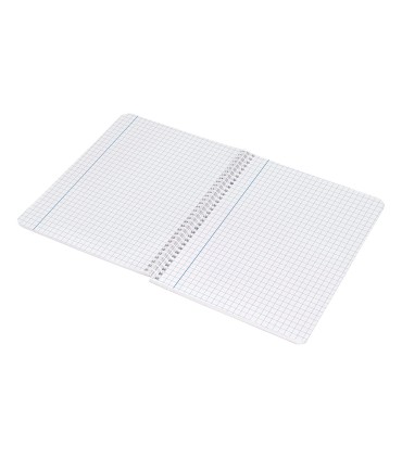 Cuaderno espiral liderpapel cuarto smart tapa blanda 80h 60gr cuadro 6mm con margen colores surtidos