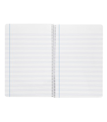 Cuaderno espiral liderpapel folio smart tapa blanda 80h 60gr rayado montessori 5mm con margen colores surtidos