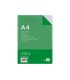 Recambio liderpapel a4 100 hojas 60g m2 cuadro 3 mm con margen 4 taladros