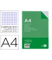 Recambio liderpapel a4 100 hojas 60g/m2 cuadro 3 mm con margen 4 taladros