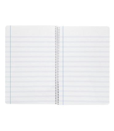 Cuaderno espiral liderpapel folio smart tapa blanda 80h 60gr rayado montessori 35mm con margen colores surtidos