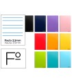 Cuaderno espiral liderpapel folio smart tapa blanda 80h 60gr rayado montessori 3,5mm con margen colores surtidos