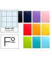 Cuaderno espiral liderpapel folio smart tapa blanda 80h 60gr rayado n 46 colores surtidos