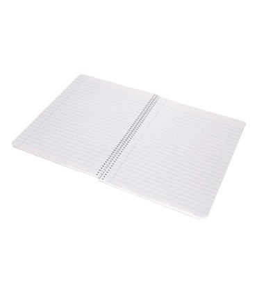 Cuaderno espiral liderpapel folio smart tapa blanda 80h 60gr pauta 35mm con margen colores surtidos